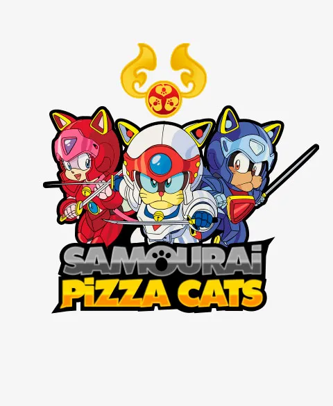 Pixgoodies Samouraï Pizza Cats t-shirt coton