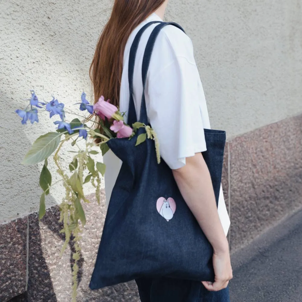 Moomintroll Love tote bag coton 38x42 cm