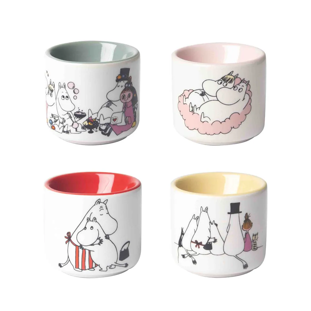 Moomintroll Moomin Love Egg Cups coquetiers 4 pièces céramique