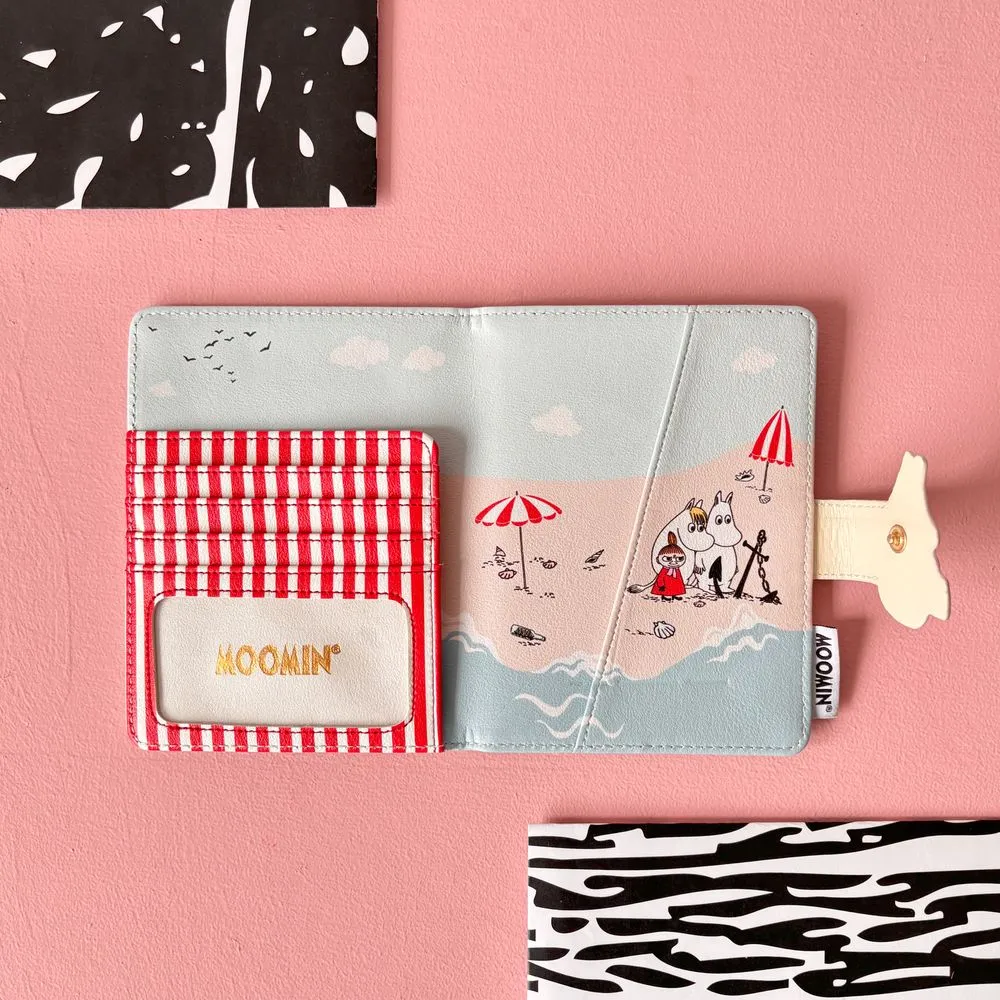 Moomintroll Beach porte-passeport 14 cm