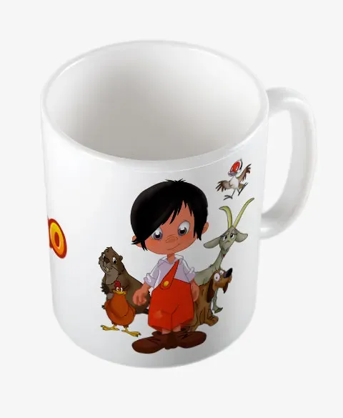 Pixgoodies Marcelino mug céramique dessin animé
