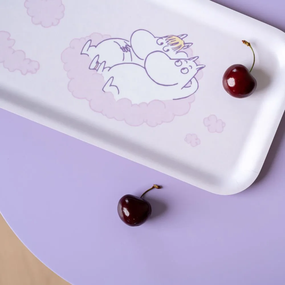 Moomintroll Clouds Plateau Rose 27x13 cm Bouleau
