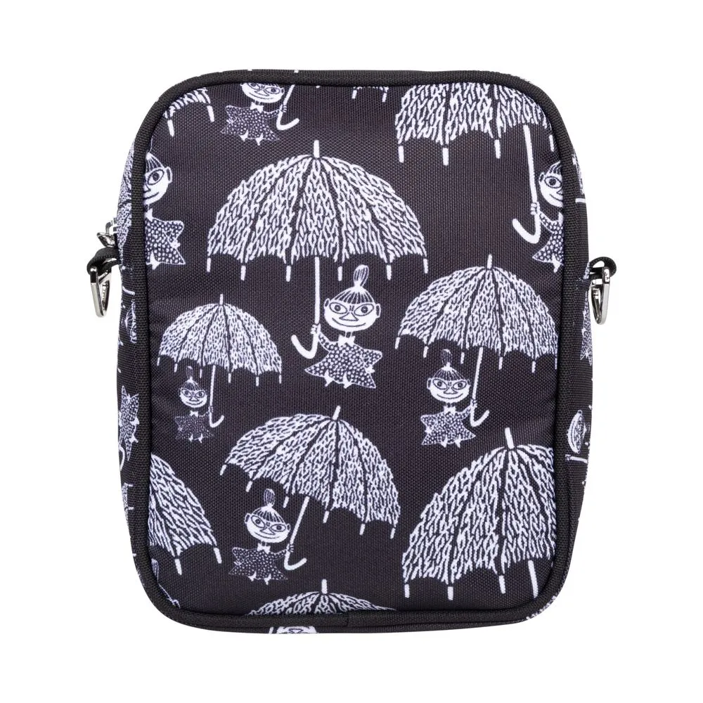 Little My Rain sac bandoulière noir blanc imperméable