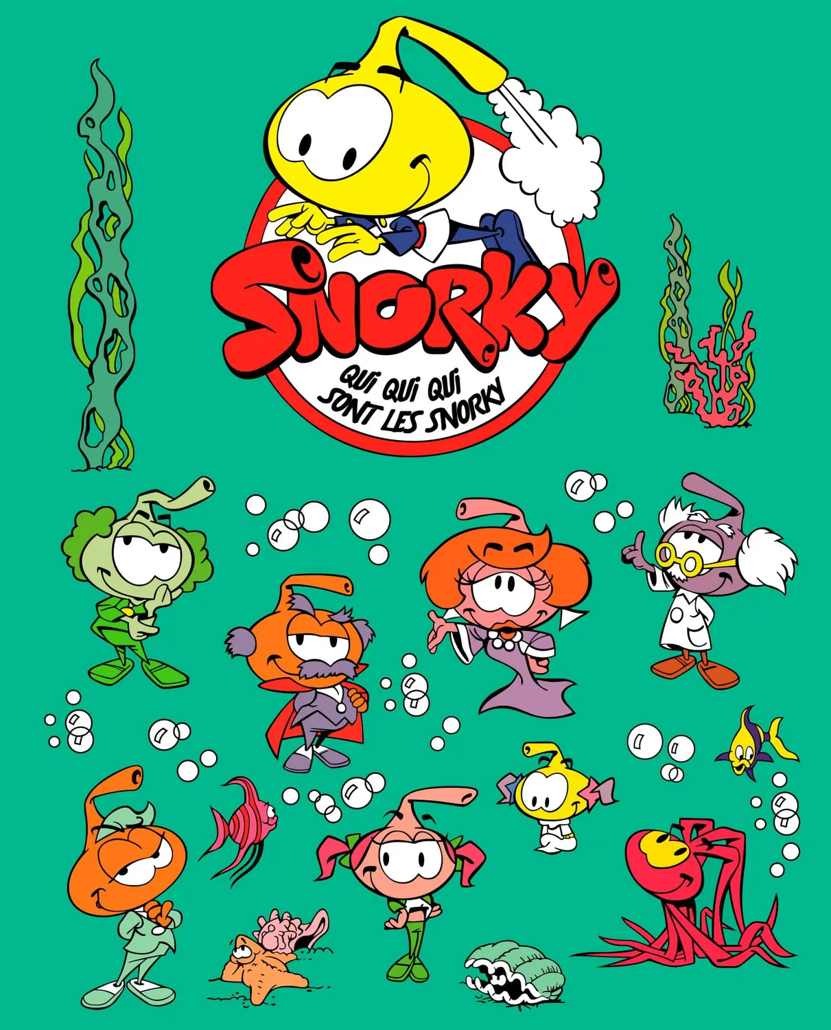 Pixgoodies Les Snorky mug céramique dessin animé