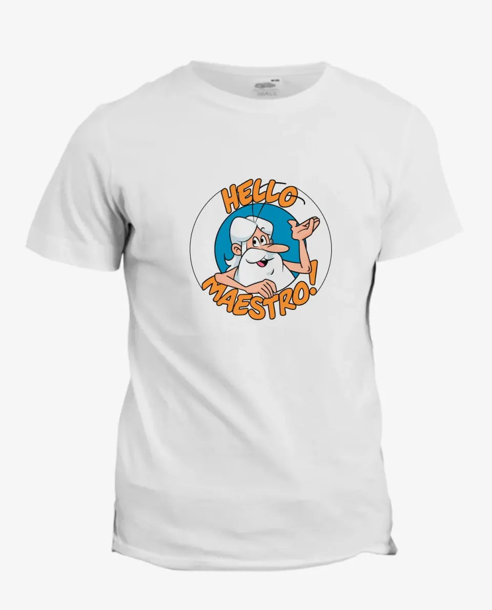 Pixgoodies Il était une fois la Vie Hello Maestro t-shirt coton