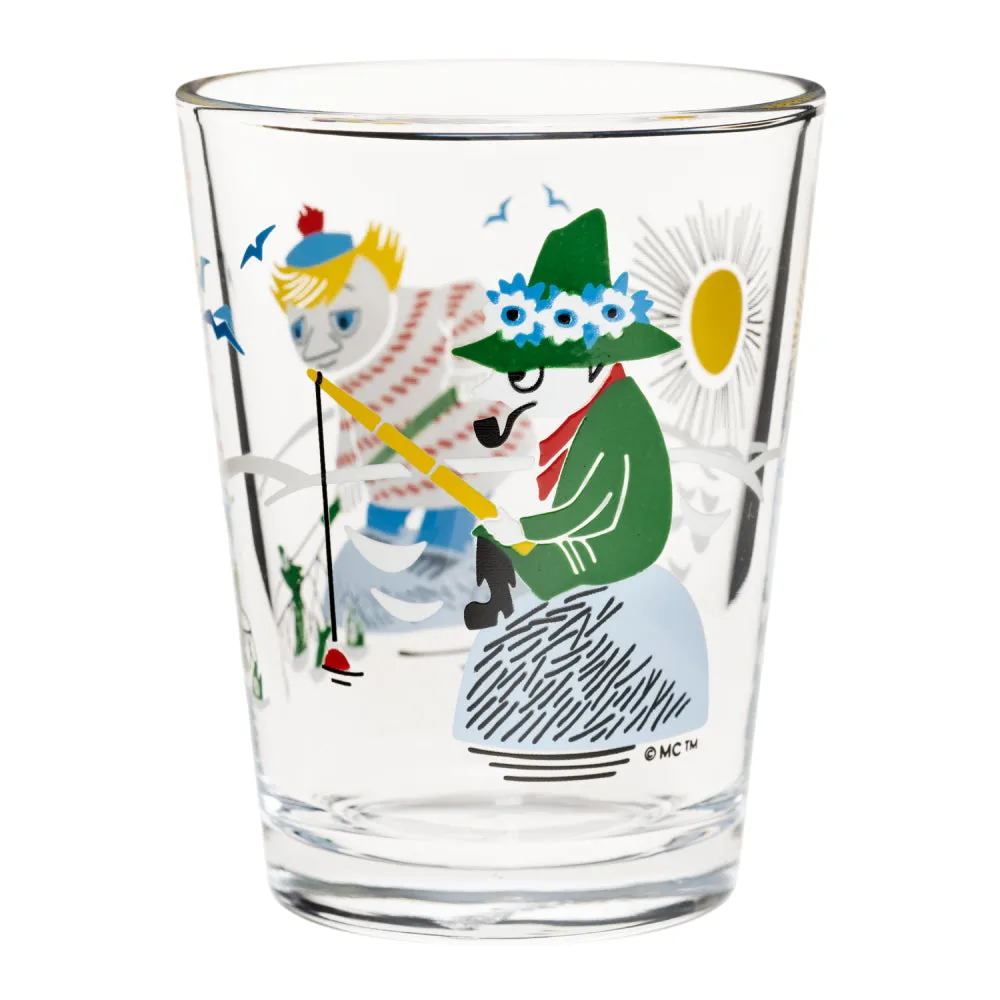 Moomintroll Moomin Fishing verre 22 cl en verre empilable