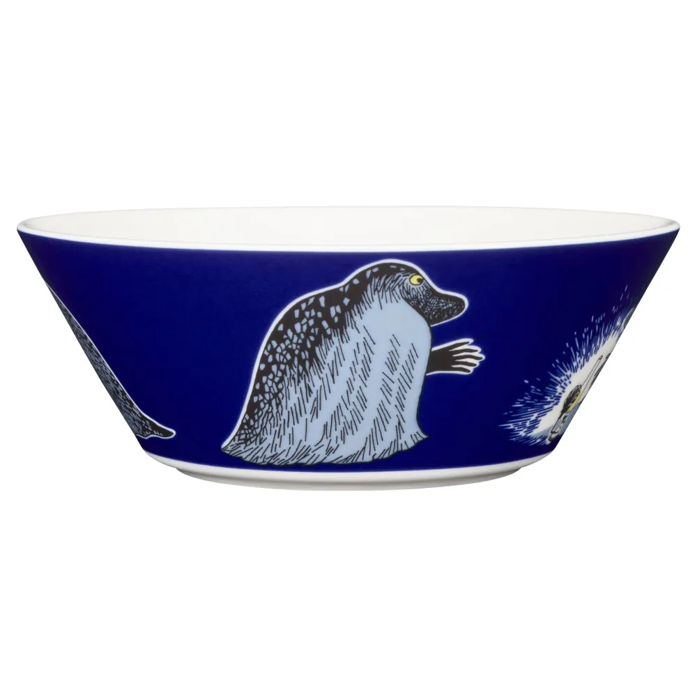 Moomintroll Groke bol bleu 15 cm vitroporcelaine