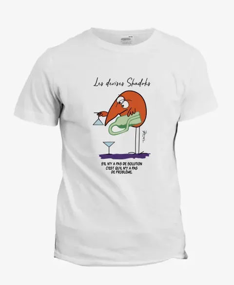 Pixgoodies Les Shadoks Résoudre problèmes T-shirt