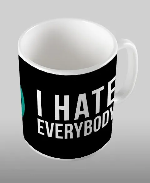 Pixgoodies Daria I hate everybody mug céramique