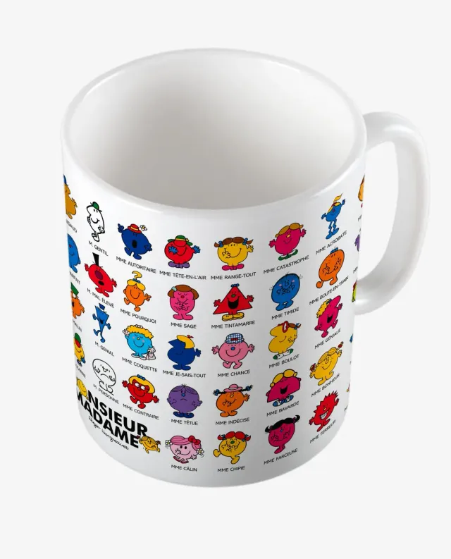 Pixgoodies Monsieur Madame mug céramique 325 ml Personnages