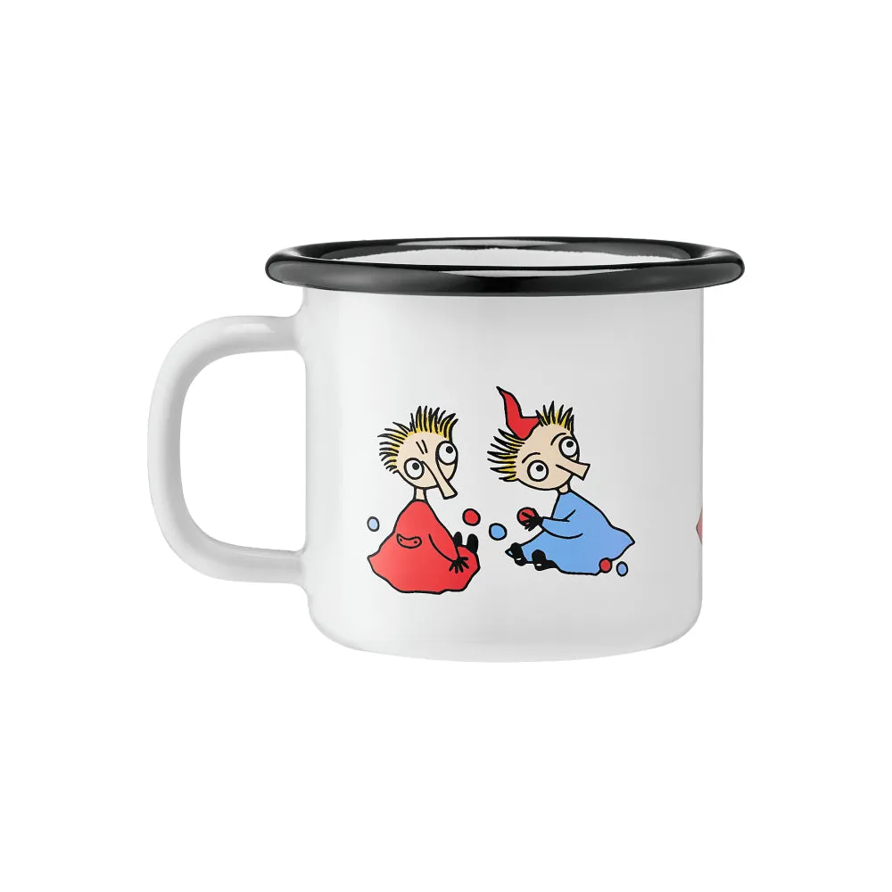 Moomintroll Thingumy & Bob mug émaillé 15 cl blanc