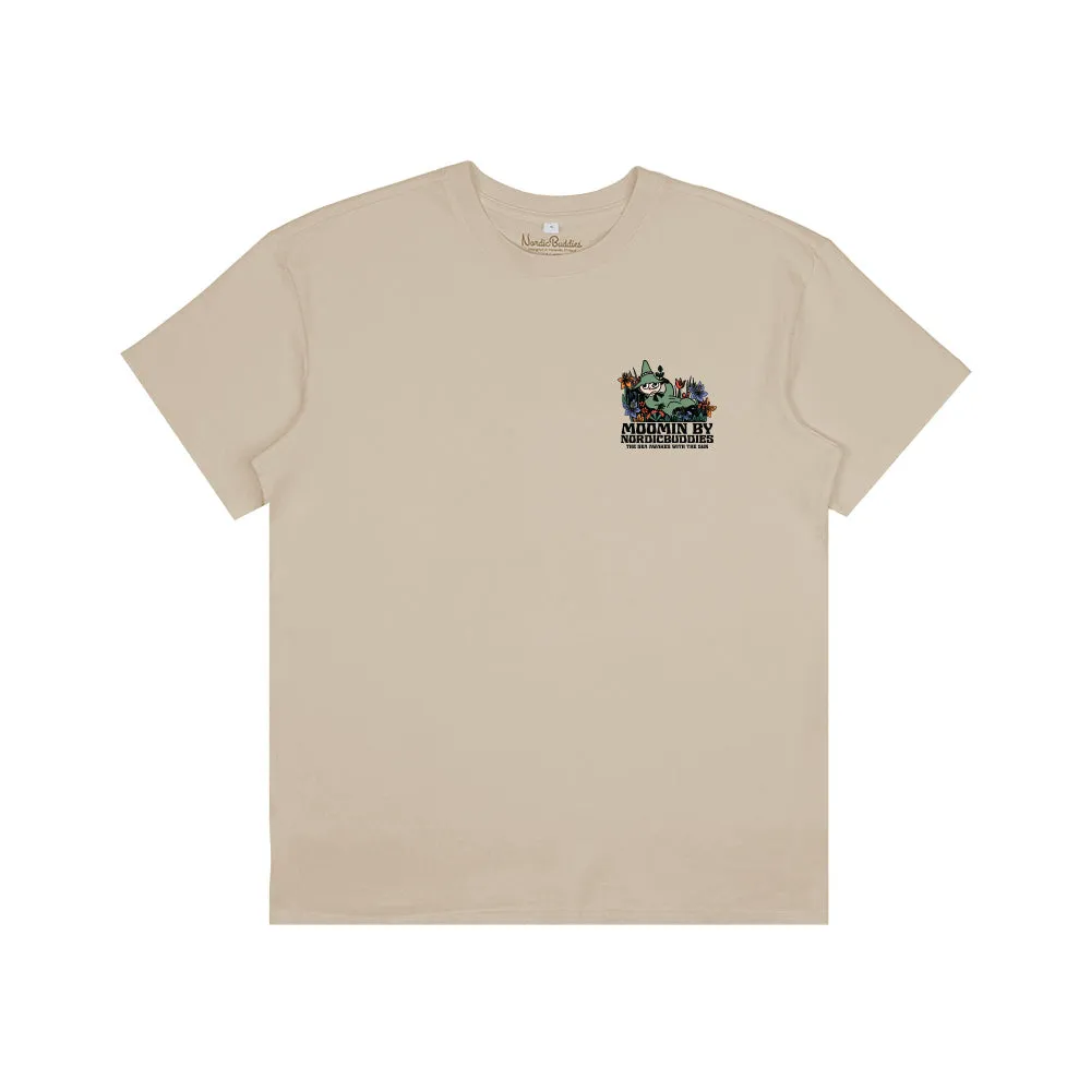 Moomintroll Snufkin Sleeping t-shirt beige coton adulte