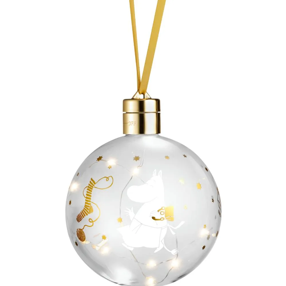 Moomintroll Sparkling Stars boule déco LED 11 cm