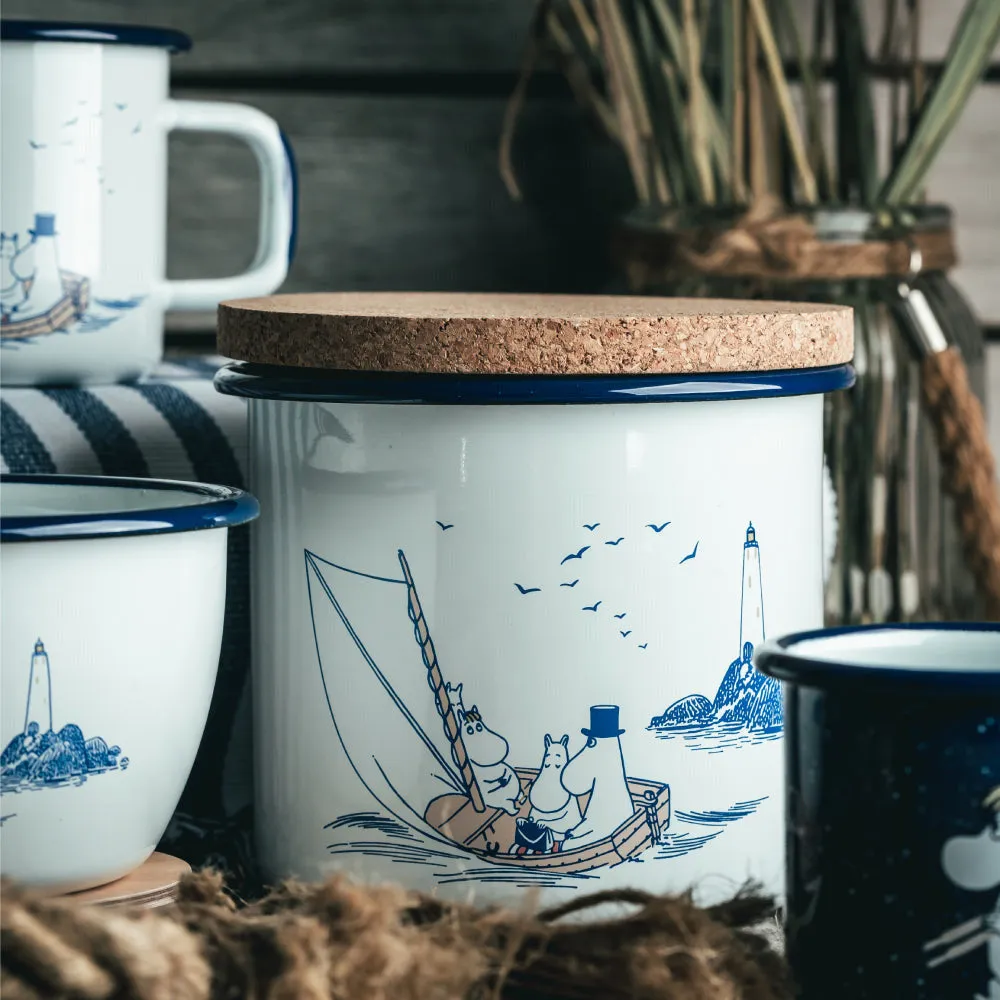 Moomintroll Sailors pot émaillé 1,3 l avec couvercle