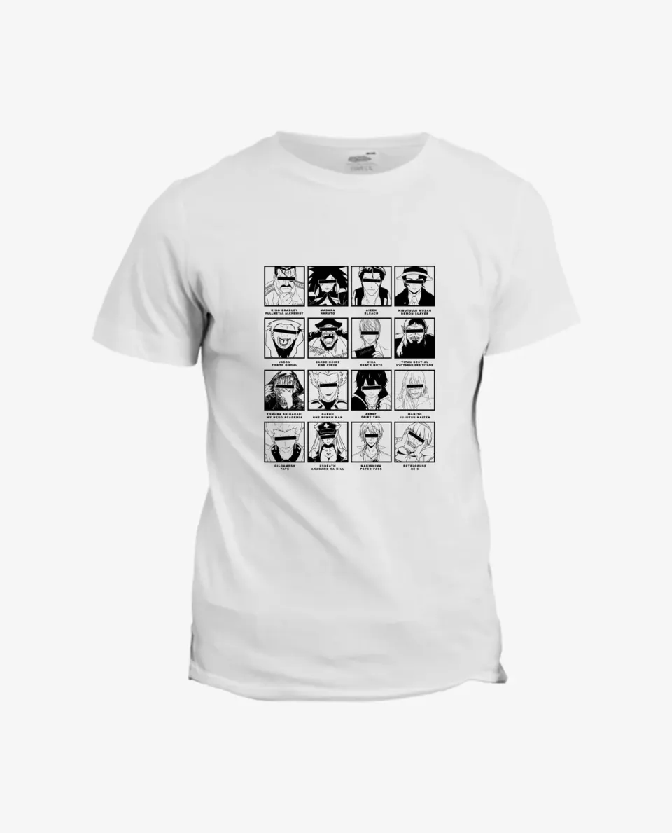 Pixgoodies Les méchants des années 2000 t-shirt coton manga