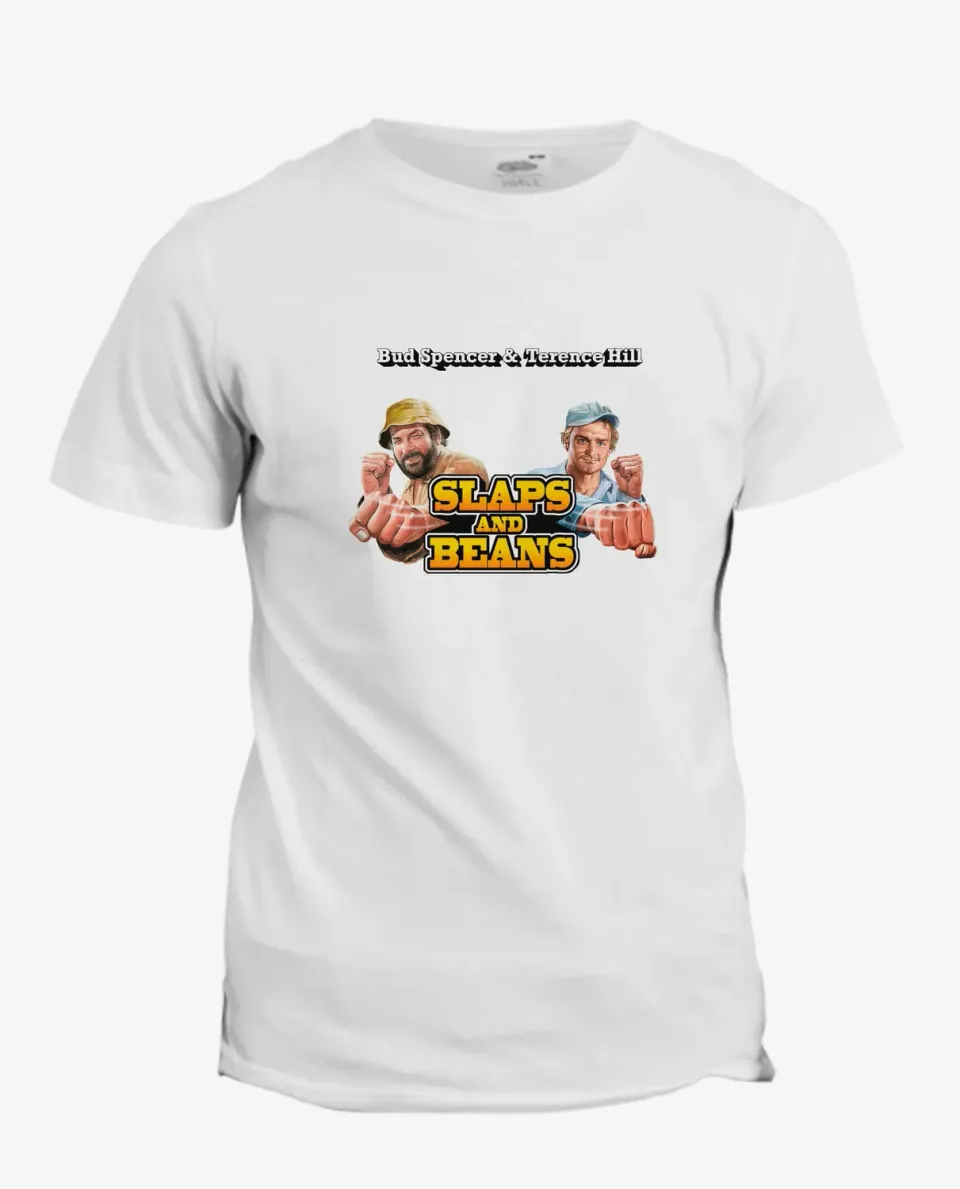 Pixgoodies Bud Spencer et Terence Hill Slaps and Beans t-shirt