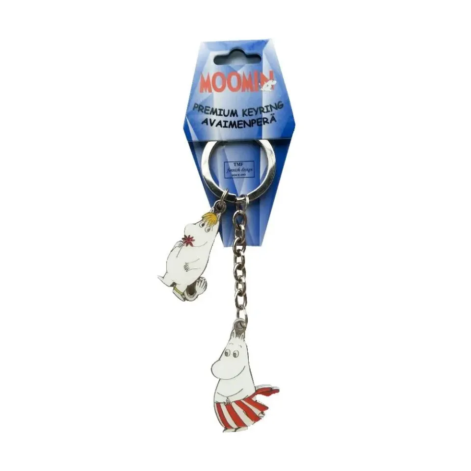 Moomintroll Moominmamma & Snorkmaiden porte-clés métal