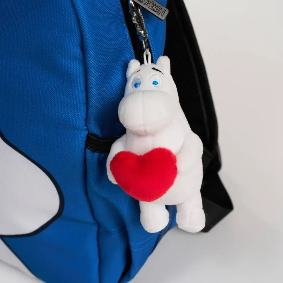 Moomintroll Heart porte-clés peluche 10 cm cœur