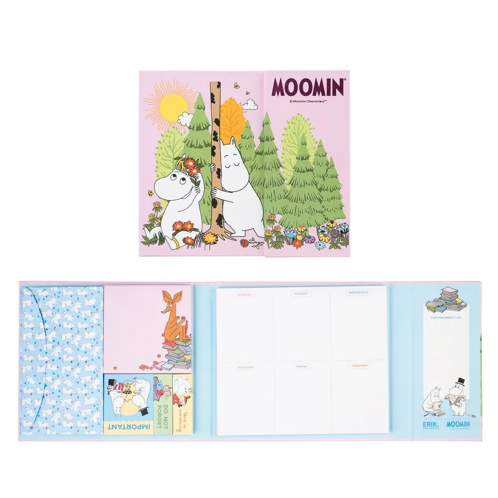 Moomintroll semainier bloc notes autocollants magnétique