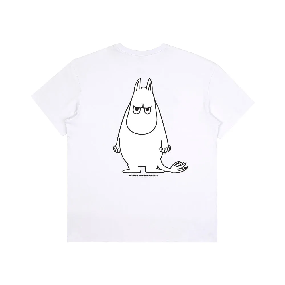 Moomintroll Angry Moomintroll t-shirt blanc coton