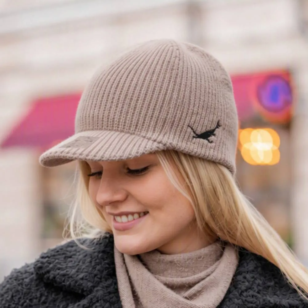 Moomintroll bonnet tricote adulte angora