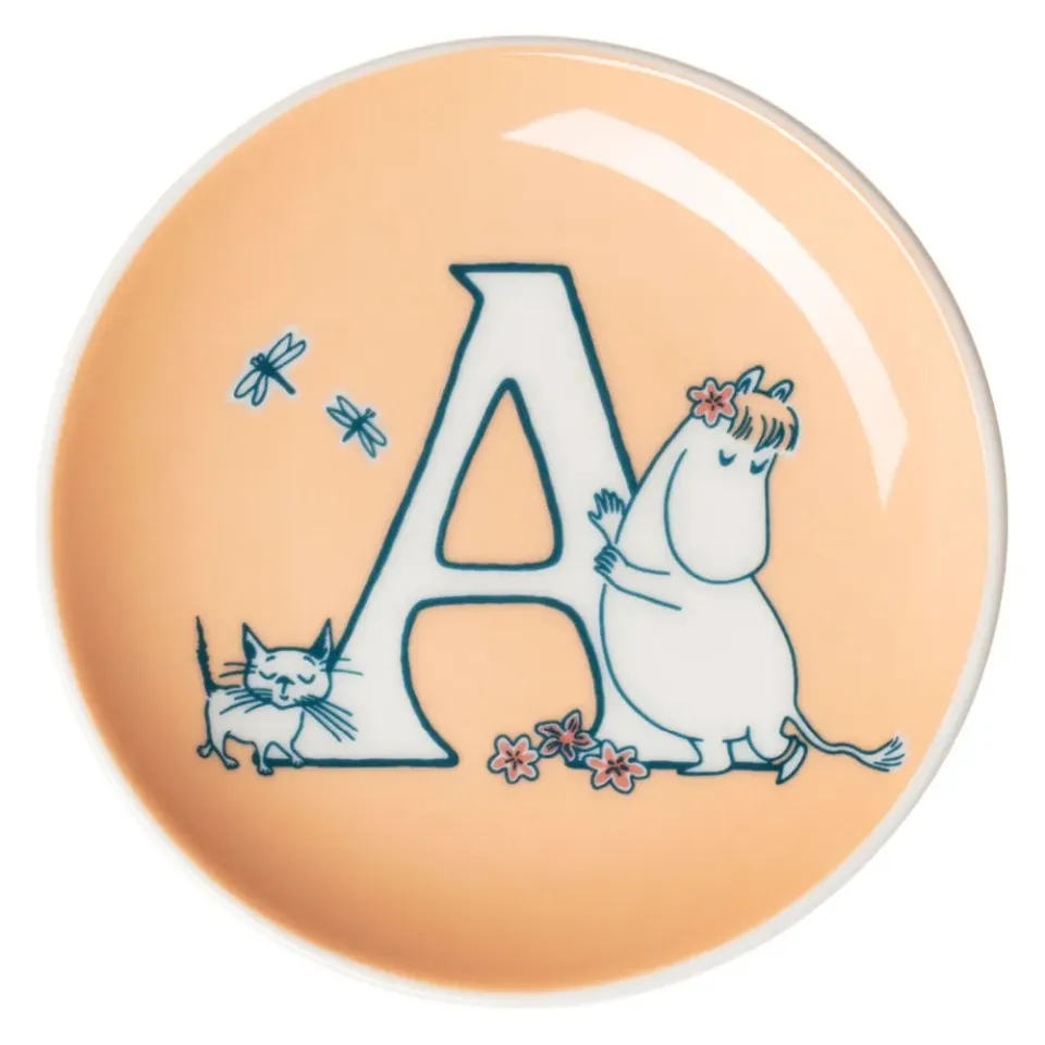 Moomintroll ABC assiette mini porcelaine 10,5 cm