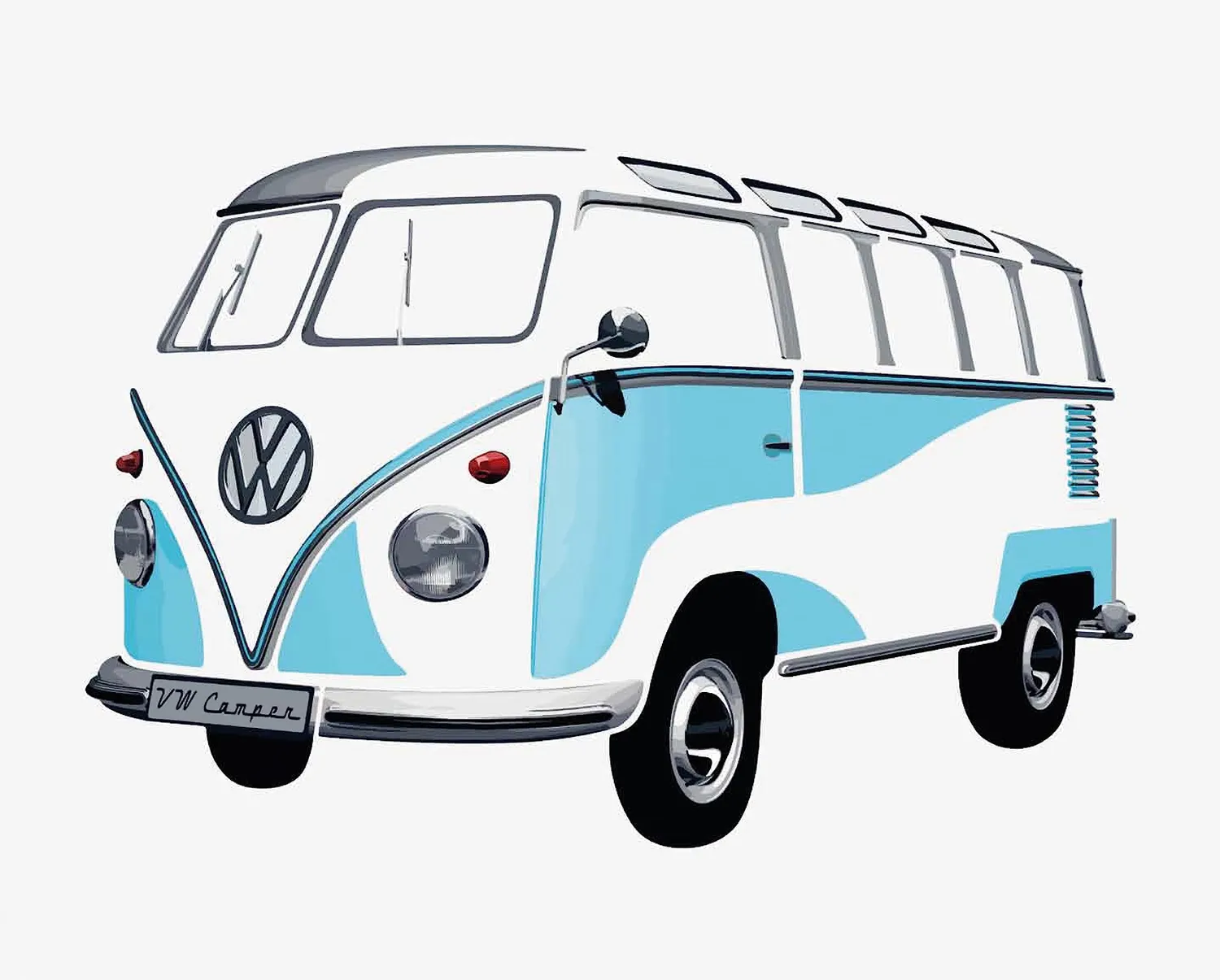 Brisa VW Collection T1 Bus sticker mural