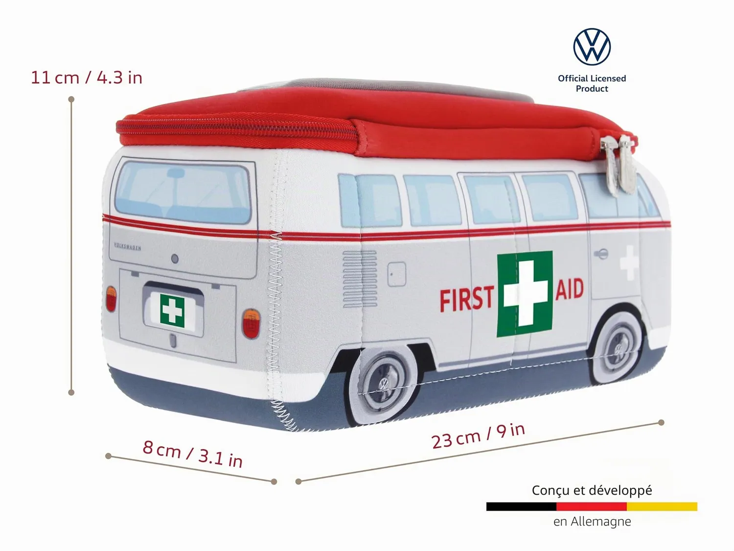 Brisa VW Collection T1 Bulli trousse néoprène grise secours