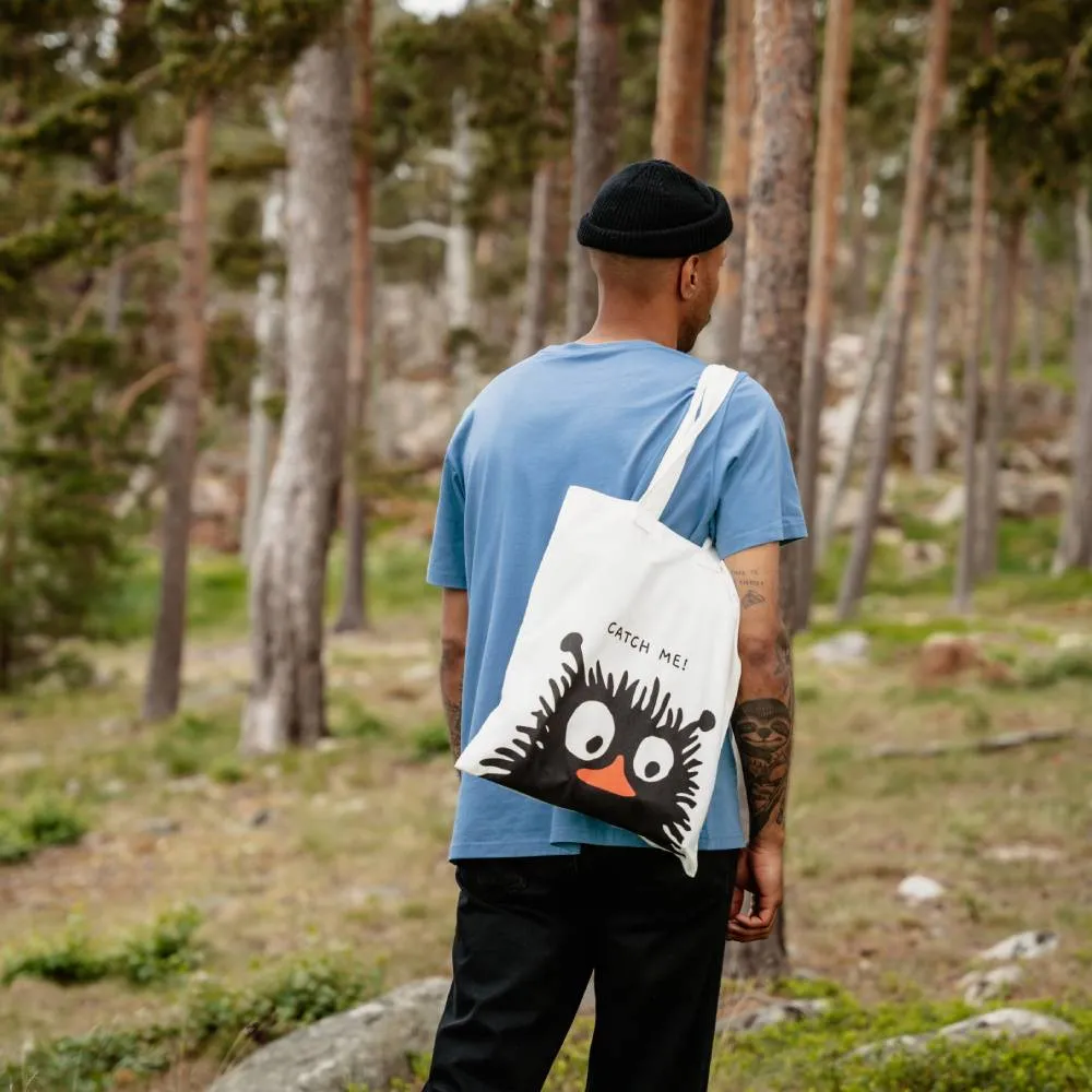 Moomintroll Stinky Catch Me sac cabas blanc en coton recyclé