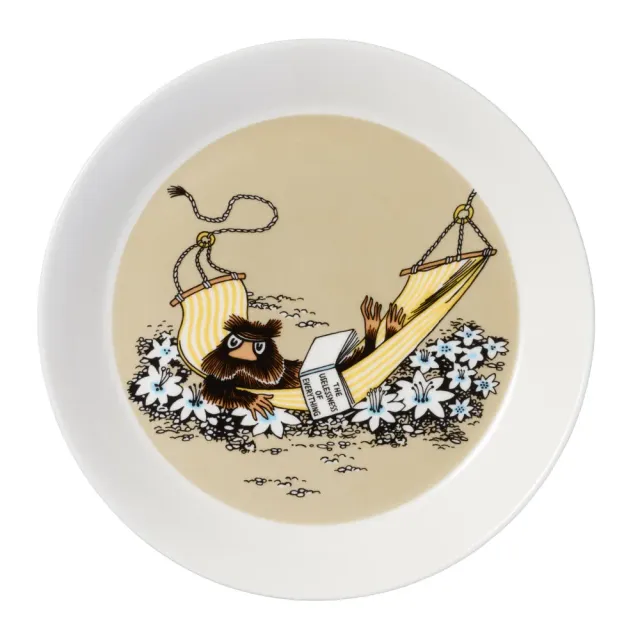 Moomintroll Muskrat assiette beige 19 cm