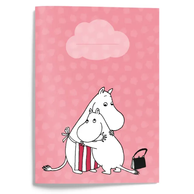 Moomintroll Moominmamma carnet A5 rose câlin