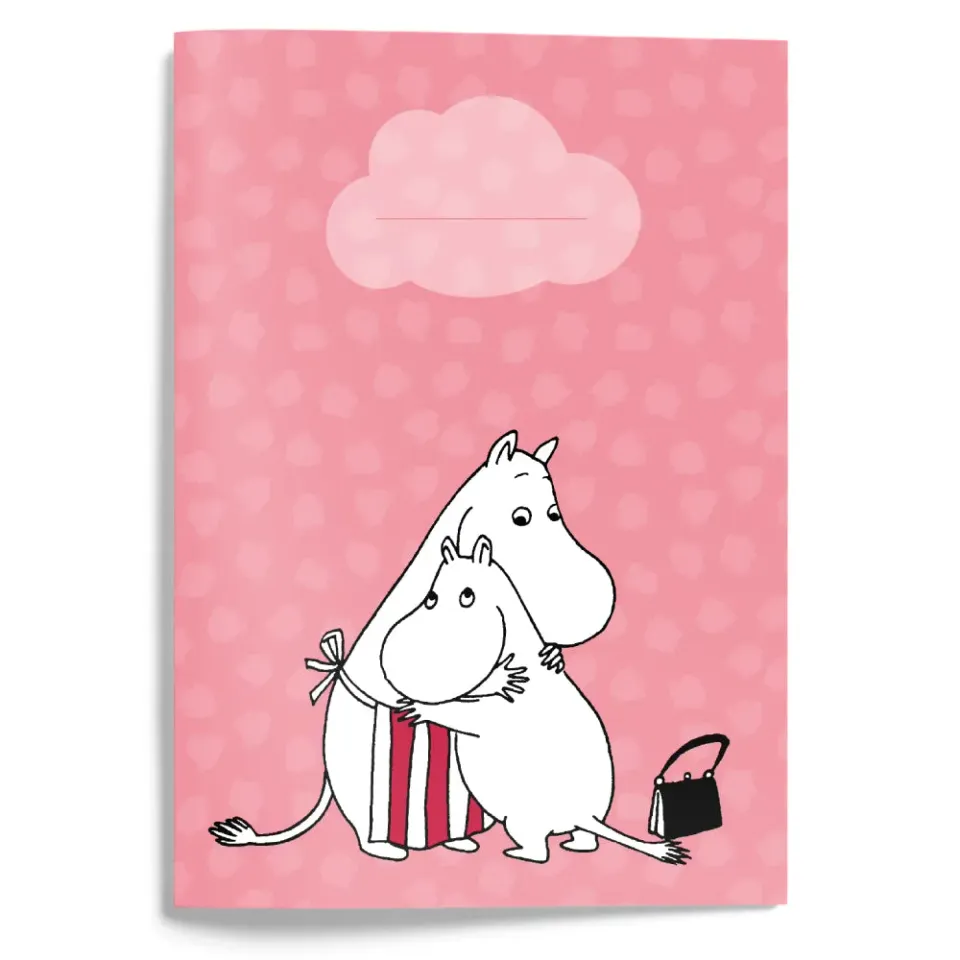 Moomintroll Moominmamma carnet A5 rose câlin