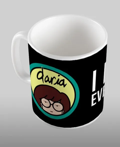 Pixgoodies Daria I hate everybody mug céramique