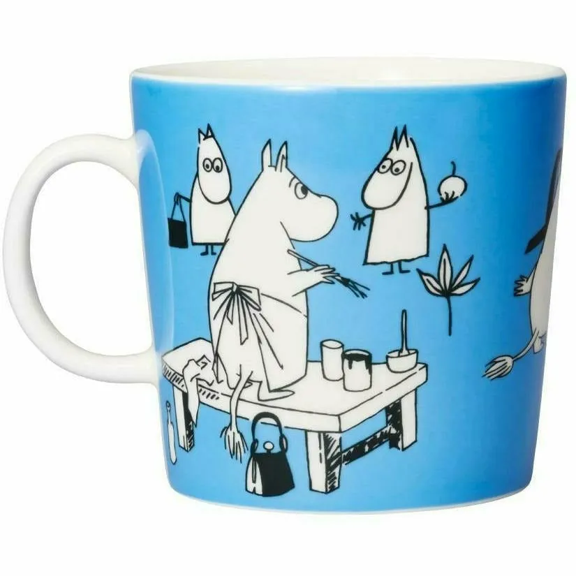 Moomintroll Moomin Blue 1990 Mug 0,4 L Bleu Céramique
