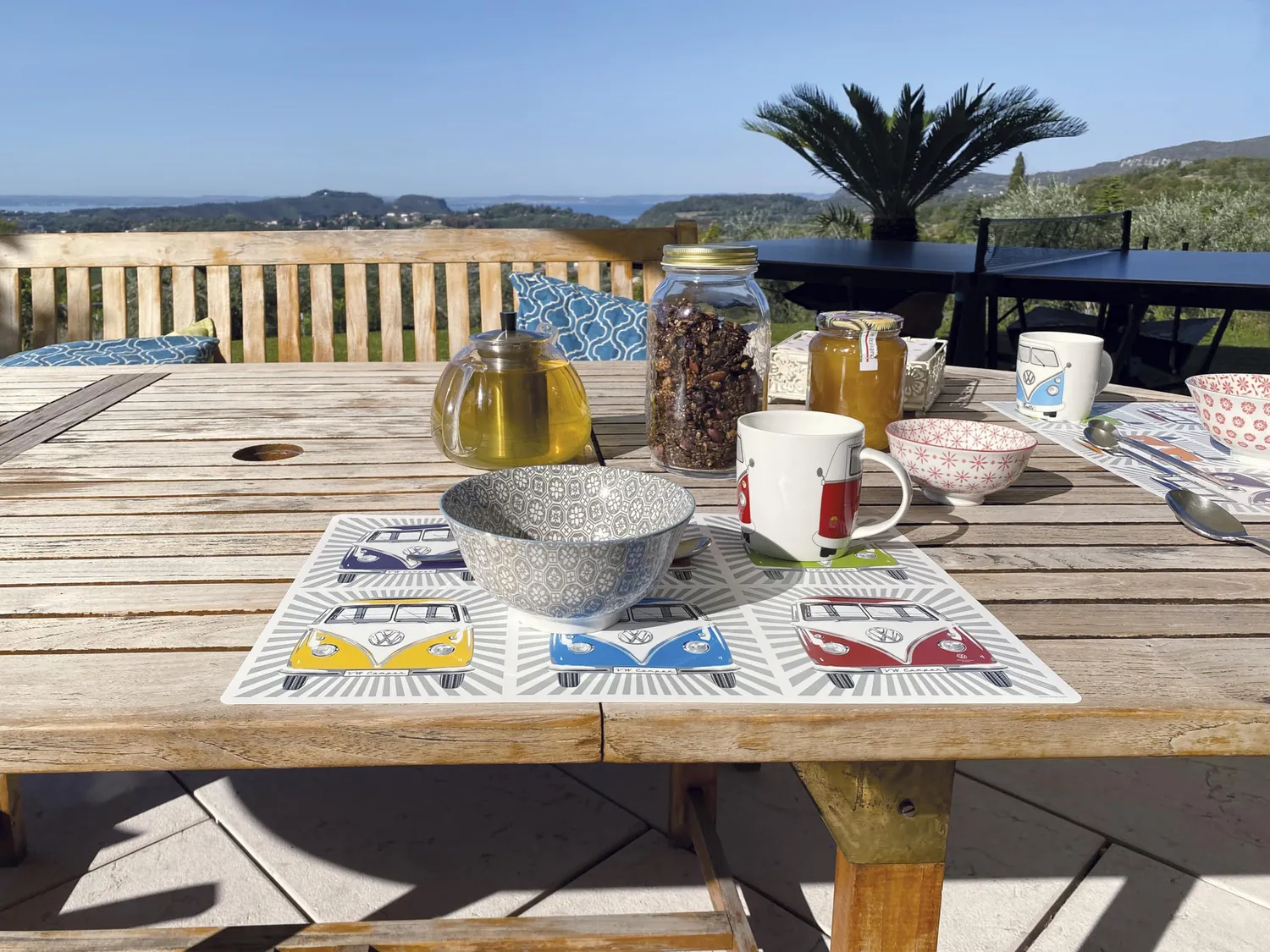 Brisa VW Collection T1 set de table lot 4 Samba Stripes