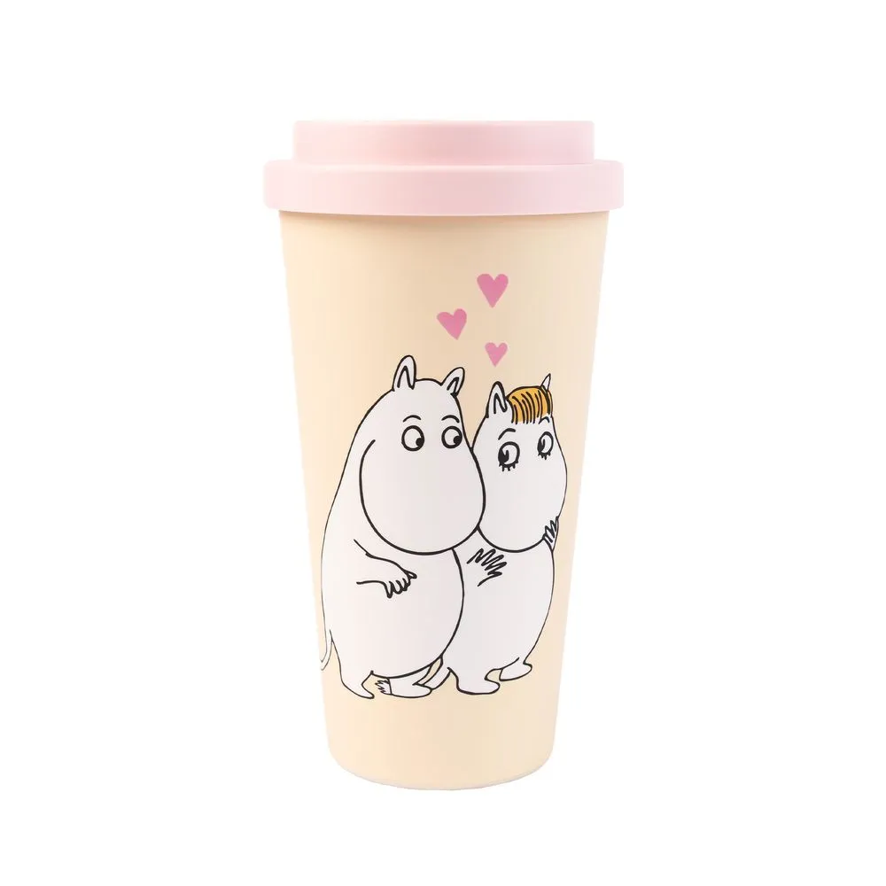 Moomintroll Hug Take-Away mug pêche 450 ml