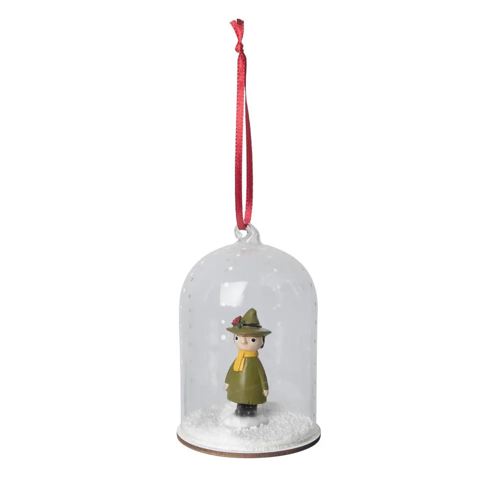 Moomintroll Snufkin décoration cloche verre 11 cm