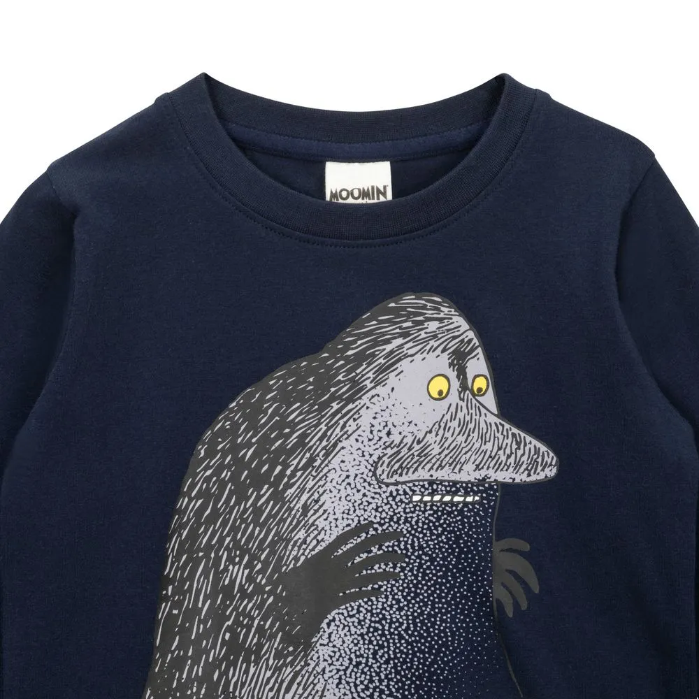 Moomintroll Adventure Chemise enfant bleu foncé coton bio