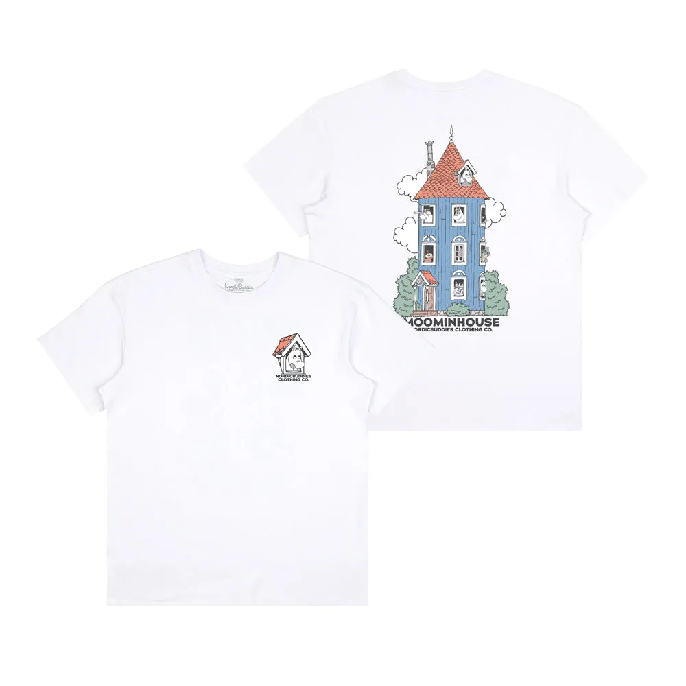 Moomintroll Moominhouse t-shirt blanc coton