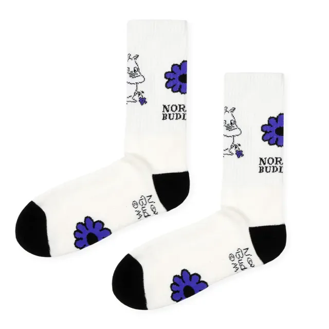 Moomintroll Retro Flower Chaussettes 40-45 coton