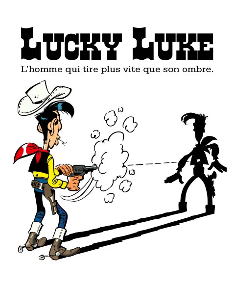Pixgoodies Lucky Luke homme qui tire mug céramique 325 ml