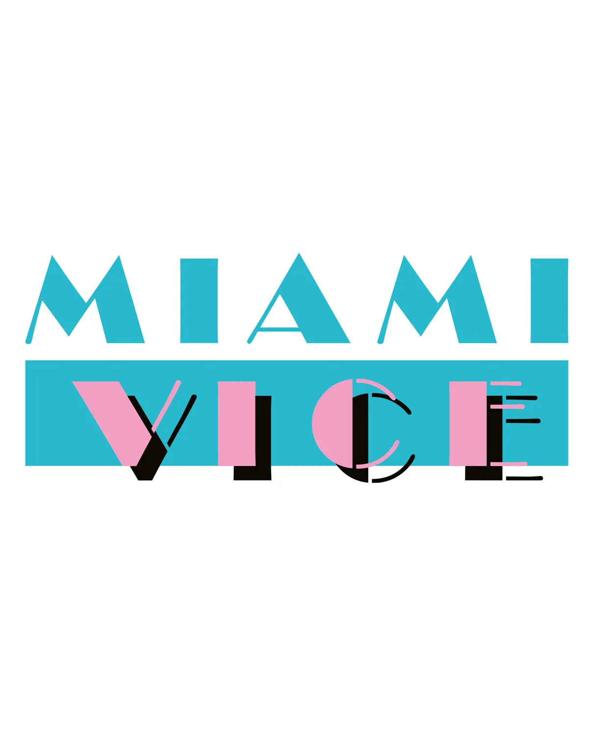 Pixgoodies T-shirt Miami Vice Deux Flics à Miami coton