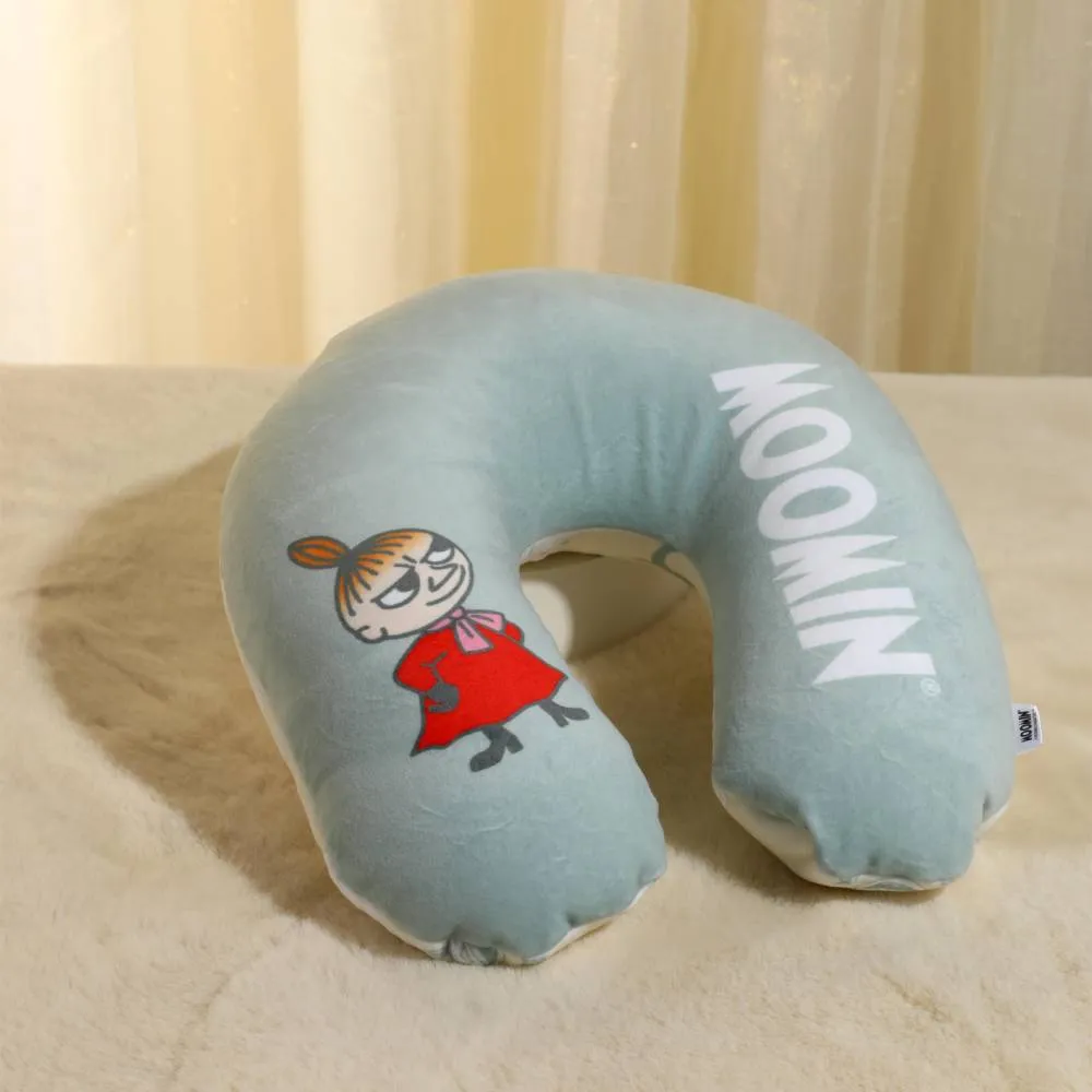 Moomintroll oreiller de voyage gris peluche 2-en-1