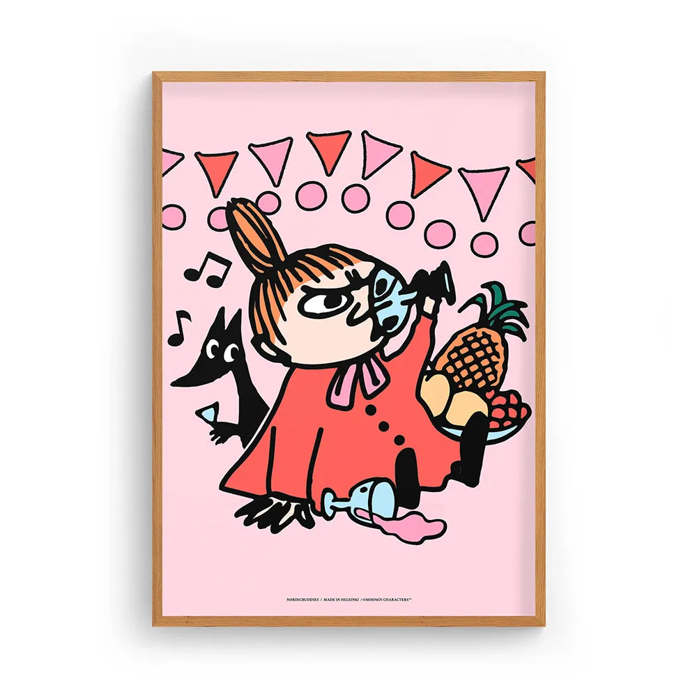 Moomintroll Little My poster affiche rose