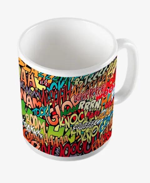 Pixgoodies Comics Onomatopées et Compagnie Mug 325 ml céramique
