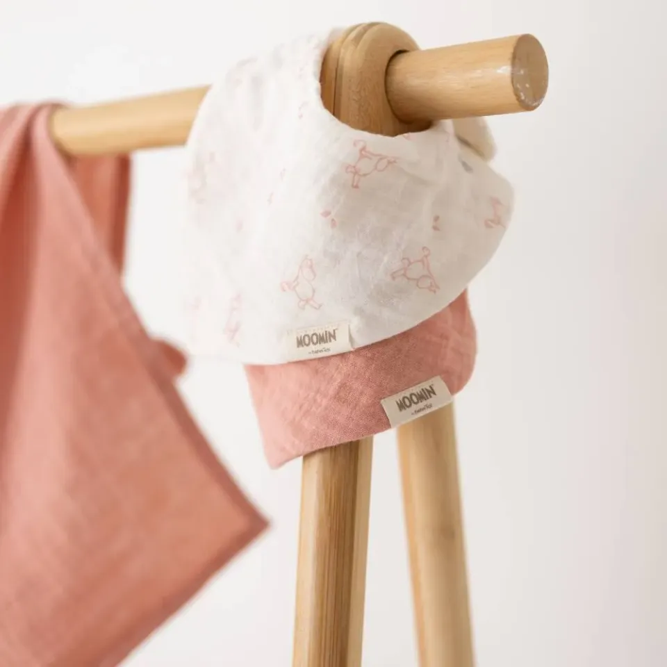 Moomintroll Bandana bavoirs bébé 2 pièces coton