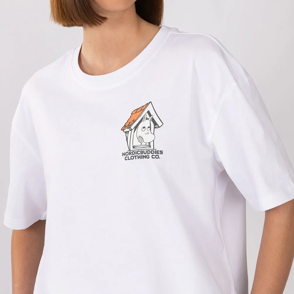 Moomintroll Moominhouse t-shirt blanc coton