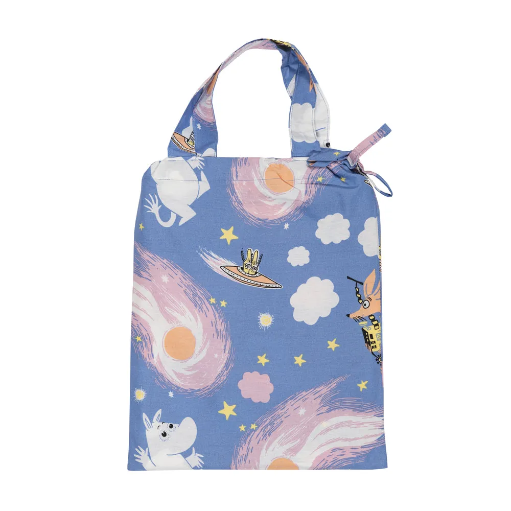 Moomintroll Space Adventure parure de lit bleue coton bio