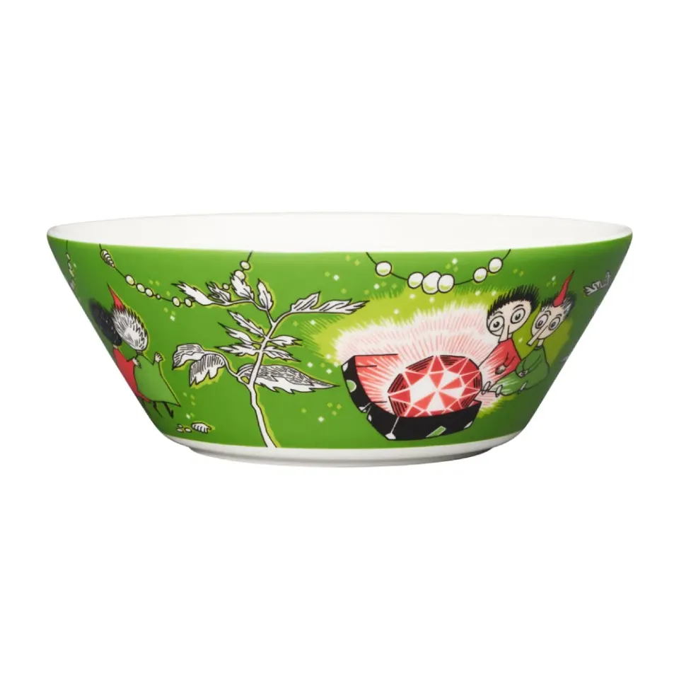 Moomintroll King's Ruby Bol Thingumy & Bob 15 cm Vert Céramique