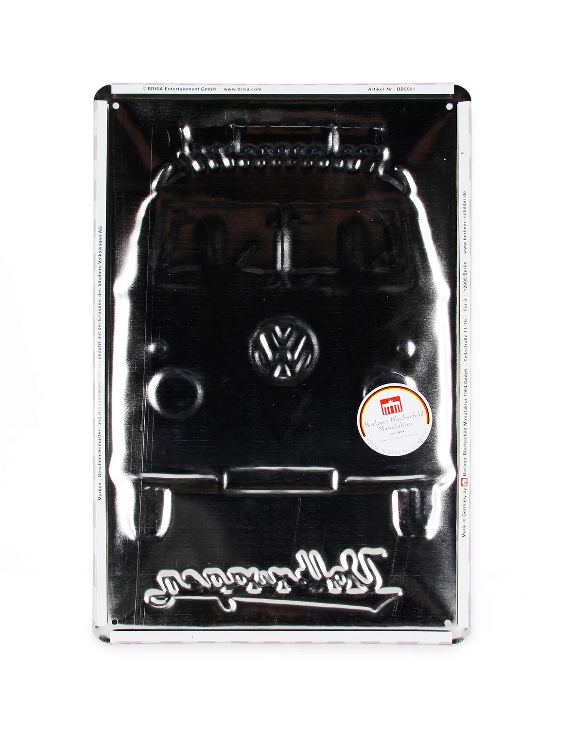 Brisa VW Collection T1 Bus Combi plaque métal 30x20 cm